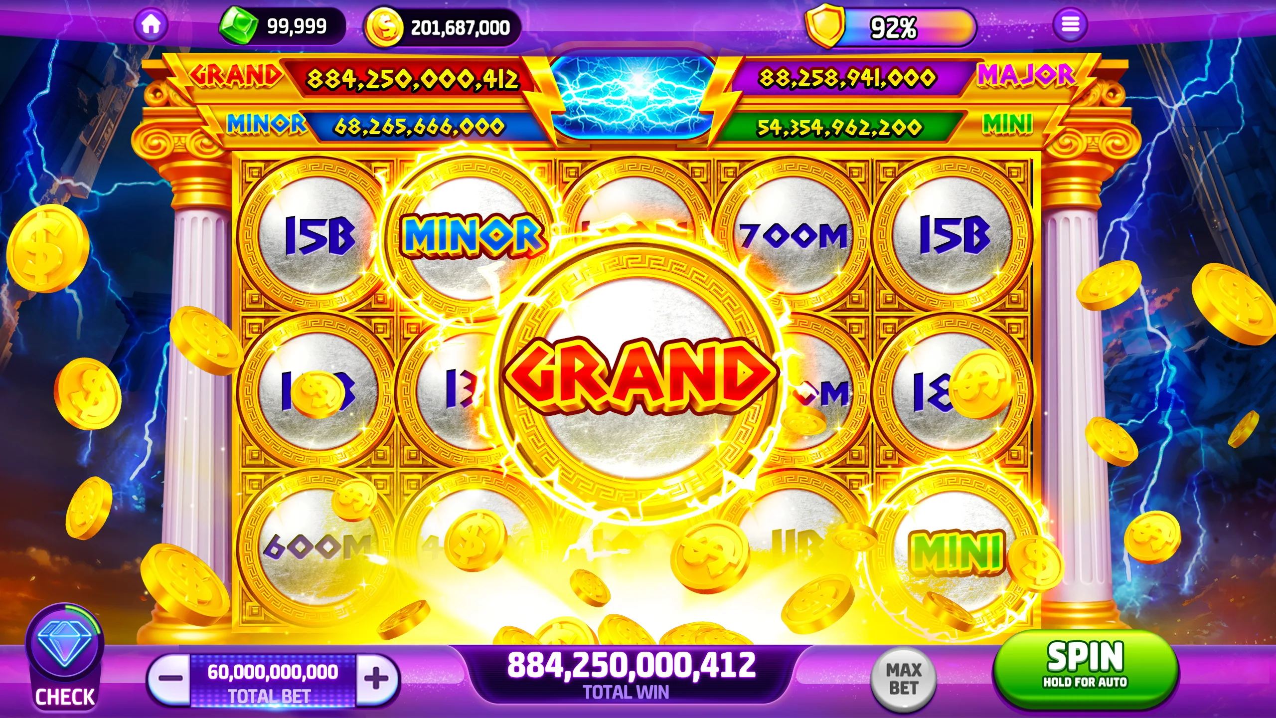 Giao diện trò chơi trên ứng dụng 33win
